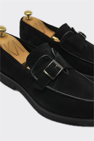 Loafers Black  Süet