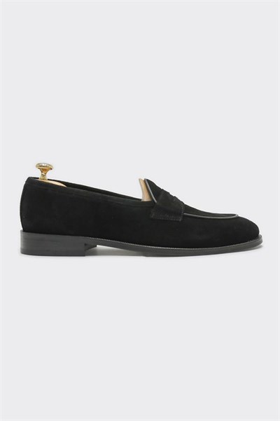 Loafer Ayakkabı Siyah Süet