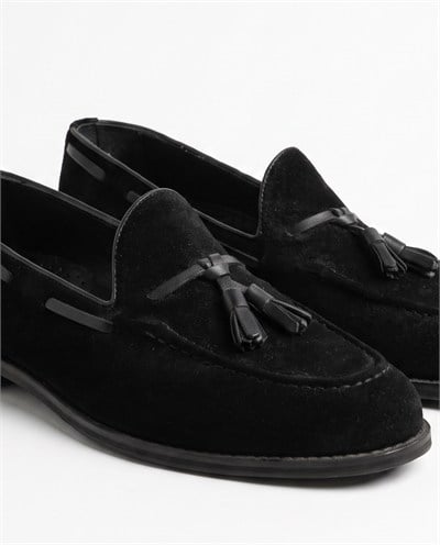 Loafers Black  Süet