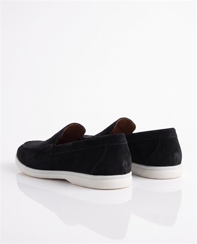 Monk Loafer Shoes Black  Süet