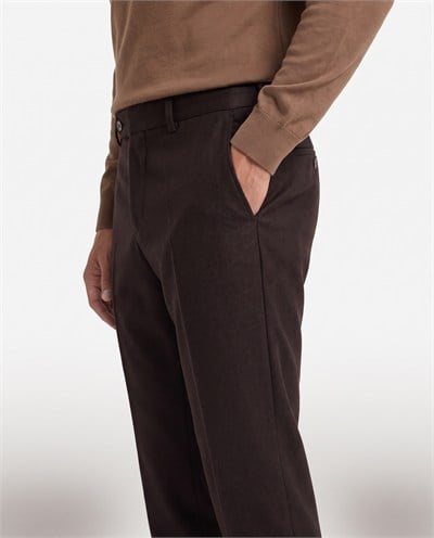 Alessa Slim Fit Pantolon Kahverengi