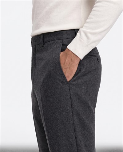 Alessa Slim Fit Pantolon Füme