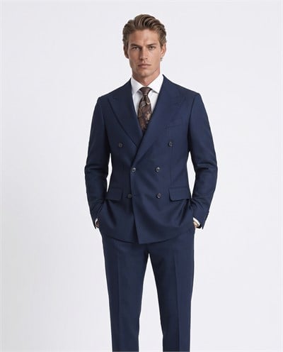 Staten Double-Breasted Suit Navy