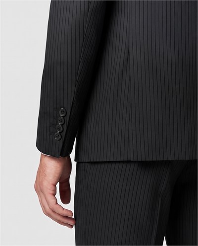 Staten Double-Breasted Suit Black