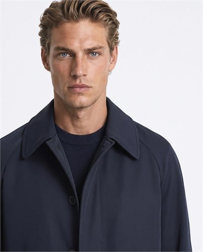 Fronze Trench Coat Lacivert