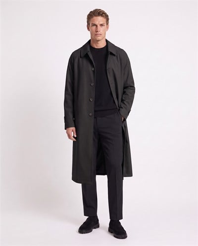 Fronze Trench Coat Siyah