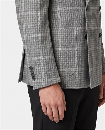 Valen Double-Breasted Jacket Grey