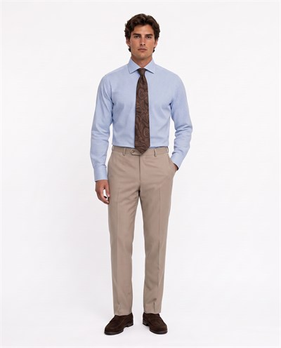 Vincent Italian-Collar Shirt Blue