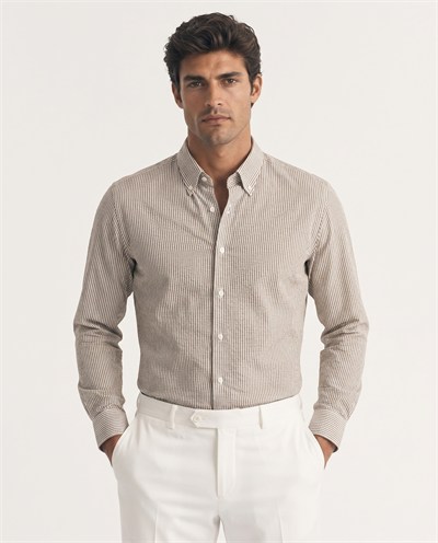 Button-Down Shirt Brown