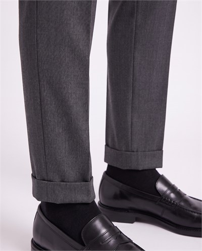 Zayn Double-Pleated Pants Smoked