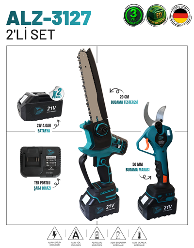ALLİZER 2'Lİ SET (50 MM MAKAS - TESTERE)