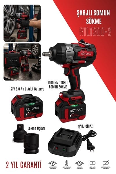 RETOOLS 1300 NM TORKLU SOMUN SÖKME MAKİNESİ