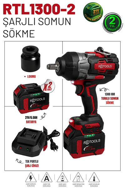 RETOOLS 1300 NM TORKLU SOMUN SÖKME MAKİNESİ