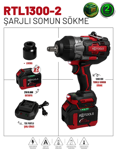RETOOLS 1300 NM TORKLU SOMUN SÖKME MAKİNESİ
