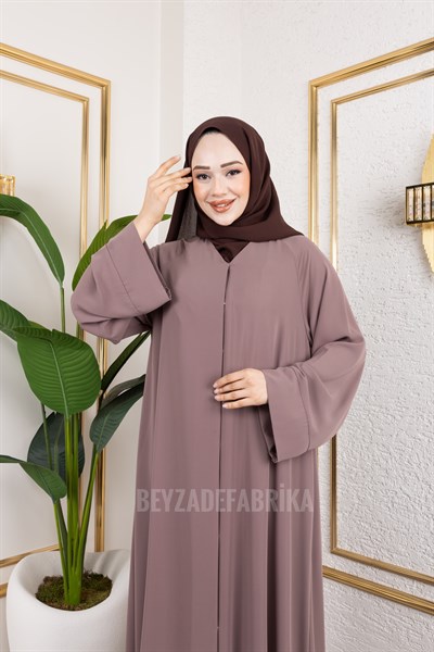 Sade Çıtçıtlı Abaya