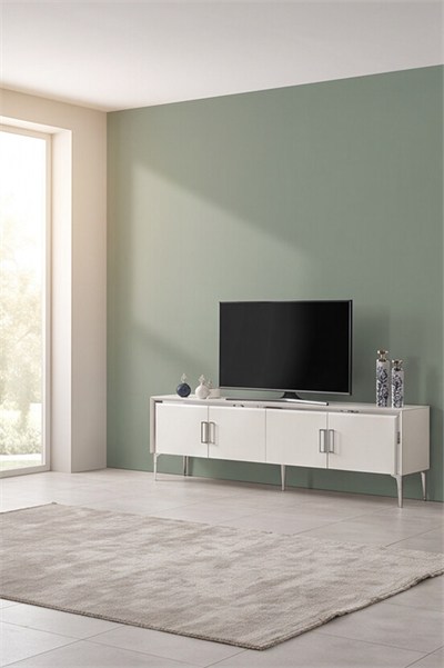 Alyans Ayna Krom Lcd Tv Sehpası