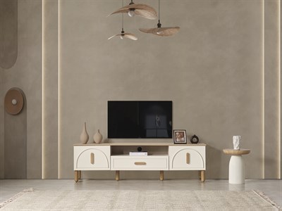 Bohem Star Lcd Tv Sehpa Table Top (Sedef Krem)  - 200