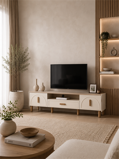 Bohem Star Lcd Tv Sehpa Table Top (Sedef Krem)  - 200