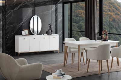 Polo Konsol Aynasız (Sedef Krem) 