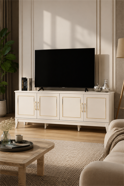 Vera Lcd Tv Sehpa  (Gold)  - 180
