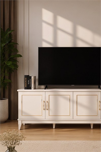 Vera Lcd Tv Sehpa  (Gold)  - 180