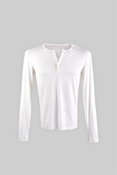 MS Henley Long Sleeve | Ekru