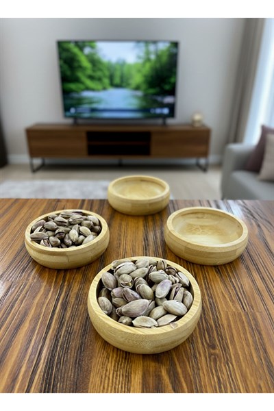 Bambu Ahşap Sosluk ve Çerezlik 10cm (1 ADET)