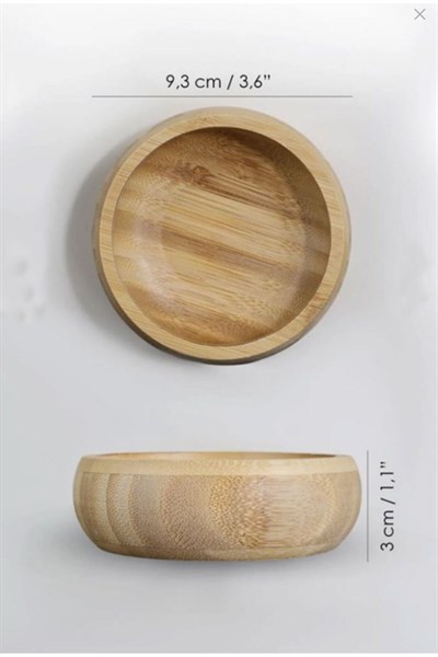 Bambu Ahşap Sosluk ve Çerezlik 10cm (1 ADET)