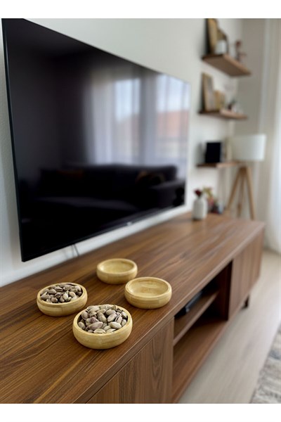 Bambu Ahşap Sosluk ve Çerezlik 10cm (4 ADET)