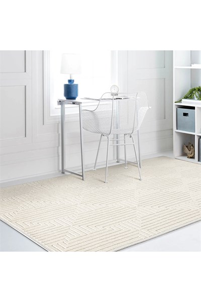 Modern Koton Bukle Kilim Lateks Taban 60x100/80x120/80x200/80x300/80x150/120x180/160x240