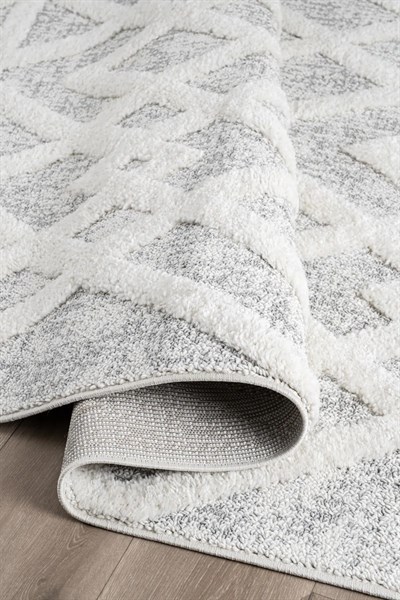 Nora Bukleli Premium Yumuşak Peluş Post Iskandinav Oturma Odası Salon Halısı 68107a Krem-Vizon