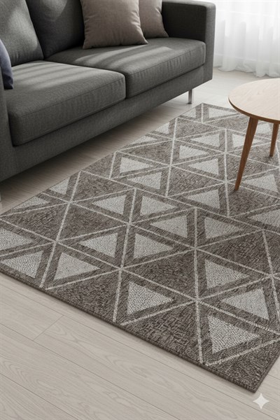 Notre Premium Kalite Kaymaz Tabanlı Doğal Yıkanabilir Kilim Oturma Odası Balkon Bahçe Mutfak Kilim