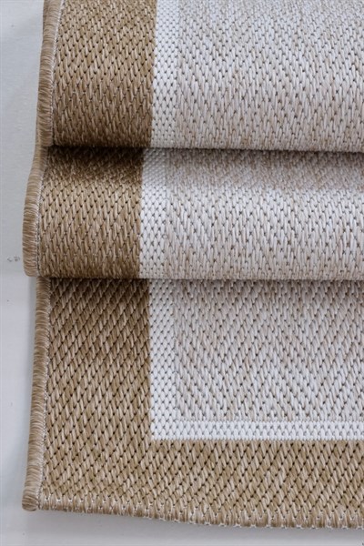SİSALYA Modern Sisal Jüt Dokuma Kilim Hasır Yıkanabilir Halı Bej Jut