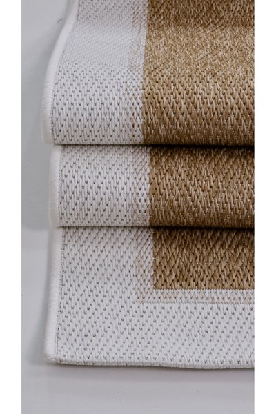 SİSALYA Modern Sisal Jüt Dokuma Kilim Hasır Yıkanabilir Halı Jut Beyaz