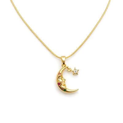 Ay Yıldız Gold Kolye 3379