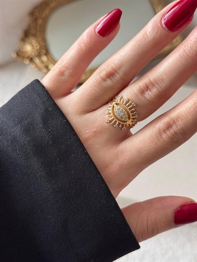 Güneşli Eye Gold Yüzük 3568