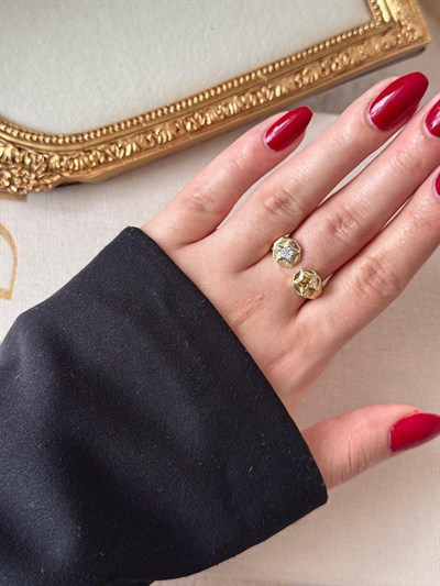 Hex Gold Yüzük 3569