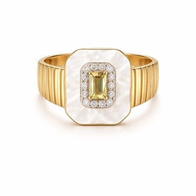 Liora Taşlı Gold Yüzük 3707