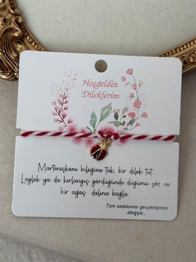 Marteniçka Bileklik Uğur Böceği Charm 3729