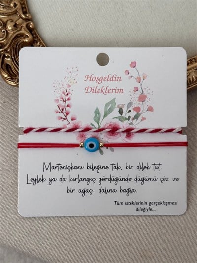 Marteniçka İkili Bileklik Mavi Nazar Boncuğu 3735