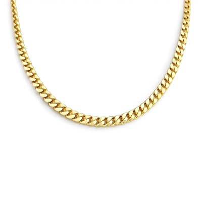 Özel Seri Gold Cuban Link Zincir Kolye 4346