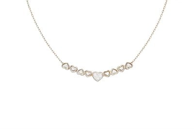 Özel Seri Hearts Gold Kolye 4374