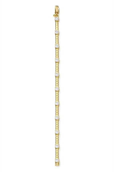 Özel Seri Zirkon Taşlı Gold Bileklik 4767