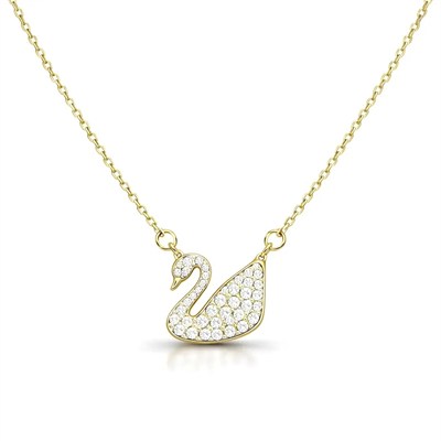 Swan Kuğu Kolye Gold 3900