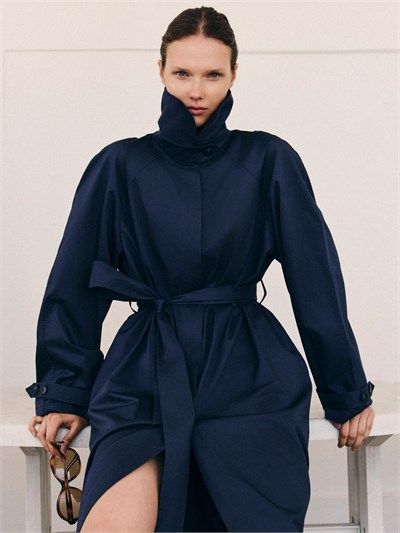 Raglan Sleeve Cotton Trench