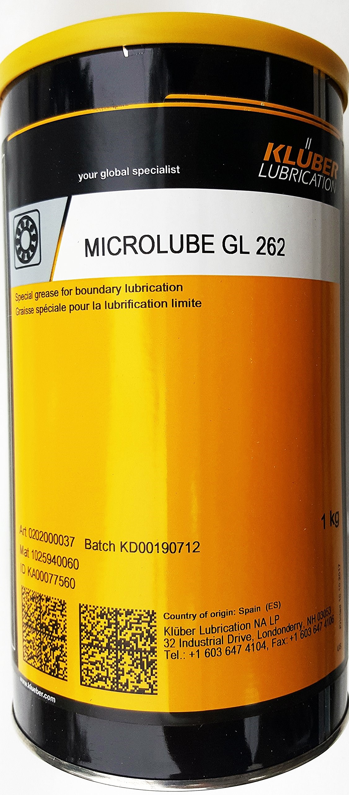 KLUBER MICROLUBE GL 262 (1 KG)