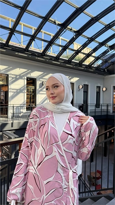 PAMUK VİSKON BAĞALAMALI MODEL NAMAZ ELBİSESİ