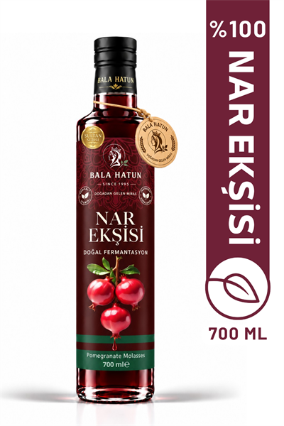 Bala Hatun Nar Ekşisi 700g - %100 Nar Özü, Katkısız ve Koruyucusuz - Pomegranate Molasses
