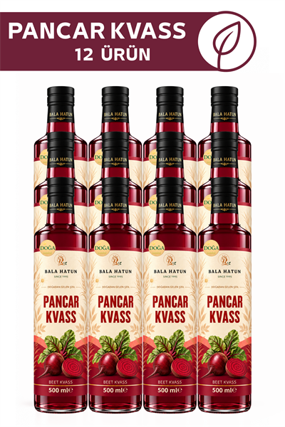 Bala Hatun Pancar Kvass 500ml - Doğal Fermente (12li Cam Şişe)