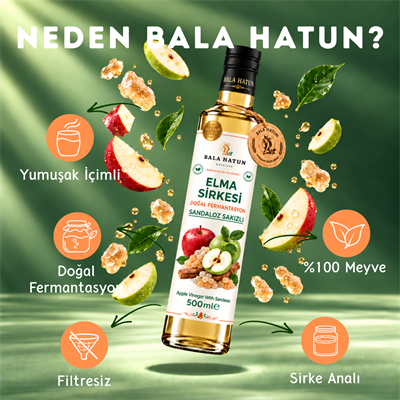 Bala Hatun Sandaloz Sakızlı Elma Sirkesi 500ml